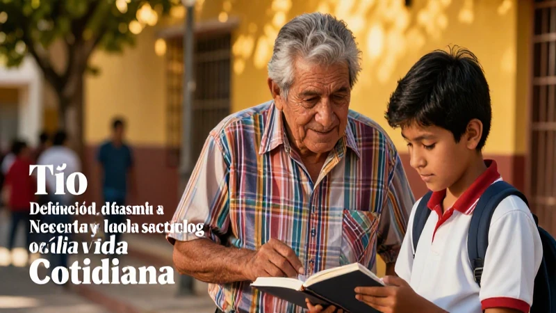 Tío: Definición, Clases y Usos en la Vida Cotidiana 6 Retrato educativo: la figura del tío