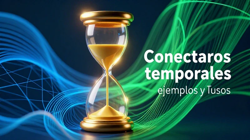Conectores temporales: conceptos, tipos y usos visuales