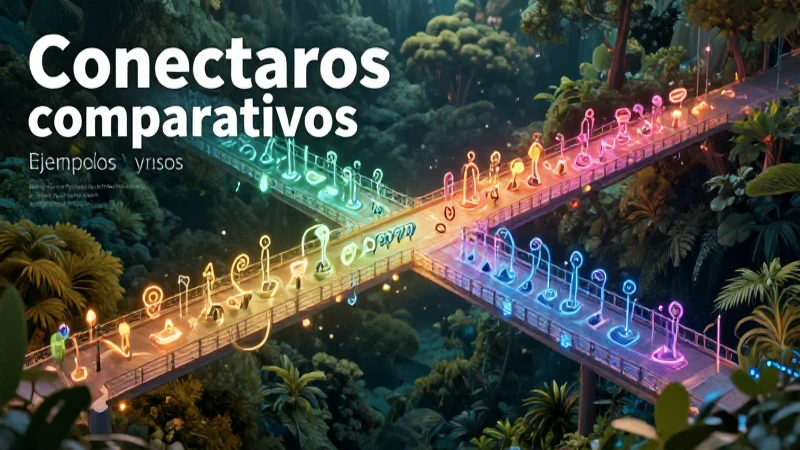 Ilustración de conectores comparativos