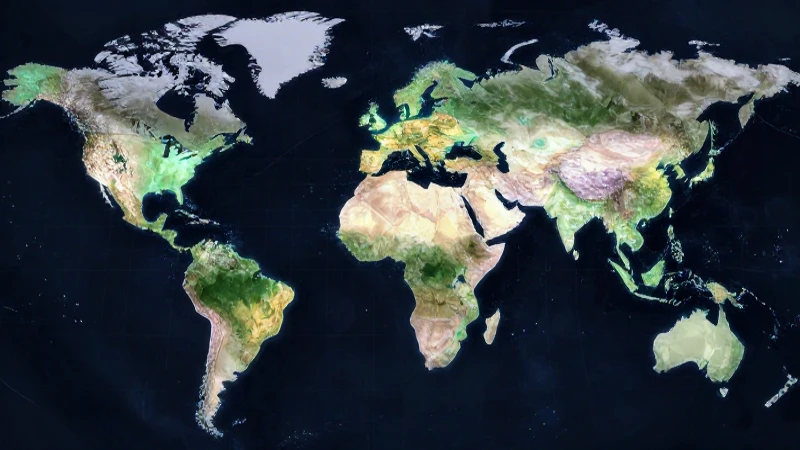 Mapas globales muestran los diferentes husos horarios
