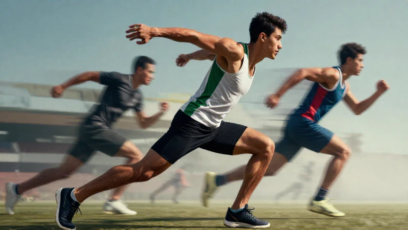 Tipos de movimiento y su importancia en el deporte: ¡Descúbrelos! 5 Dinámica atlética hiperrealista en acción