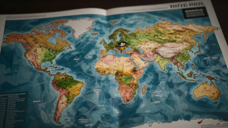 Mapa conceptual global vibrante y educativo