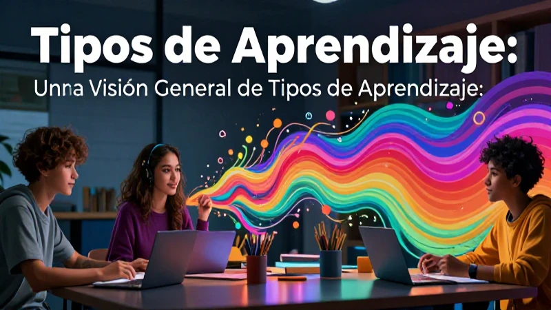 Tipos de aprendizaje y sus diversas modalidades