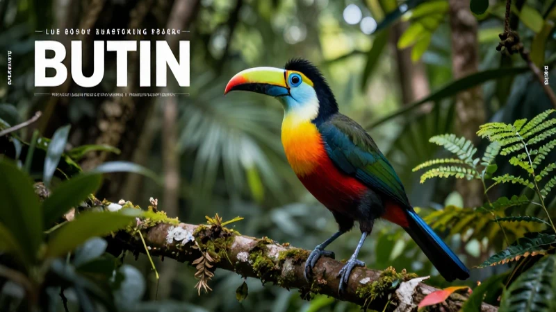 Tipos de ave: 50 ejemplos y nombres de aves Impresionantes 8 Pájaro exótico vibrante en exuberante selva mexicana