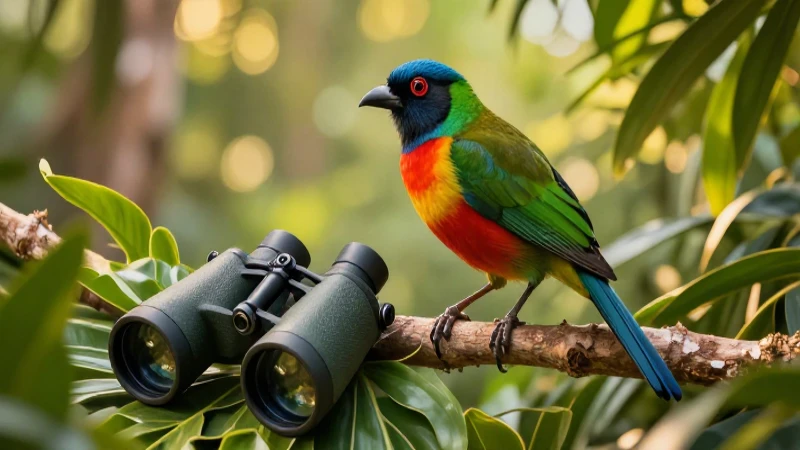 Tipos de ave: 50 ejemplos y nombres de aves Impresionantes 10 Pájaro exótico vibrante en rama tropical al atardecer