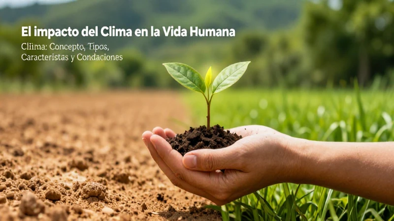 El clima impacta profundamente la vida humana