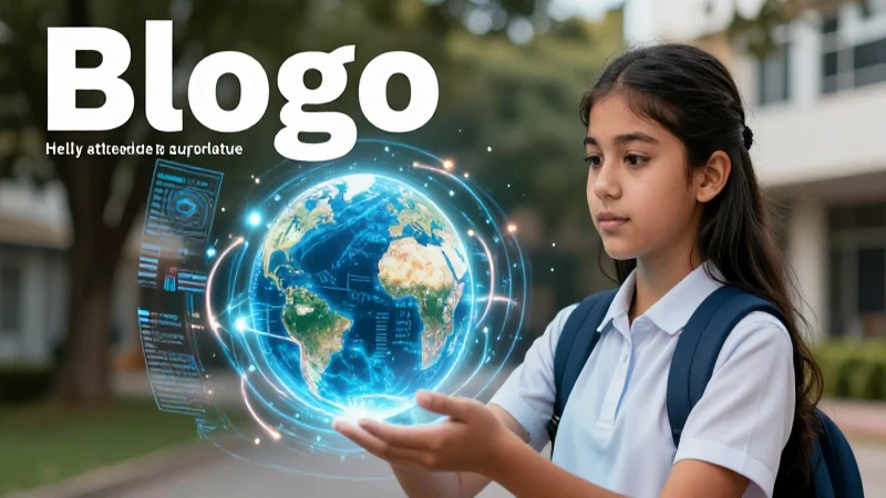 Estudiante interactúa con la Tierra holográfica