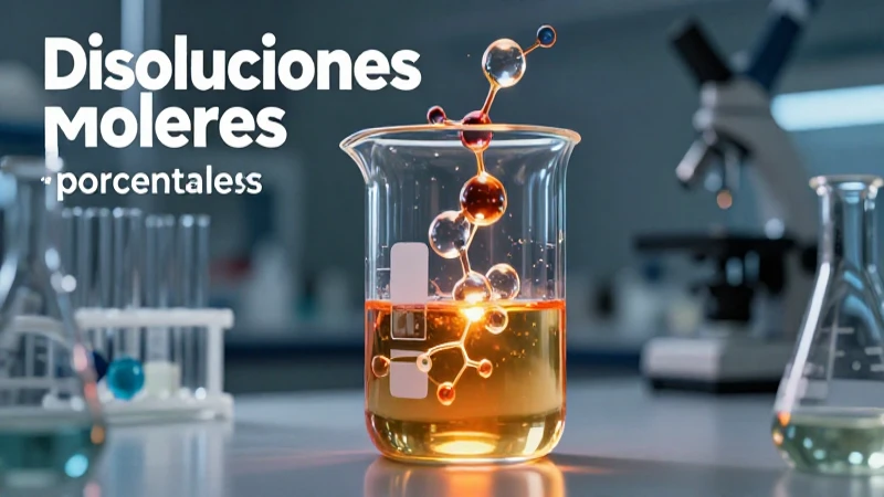 Disoluciones molares y porcentuales: conceptos y ejemplos