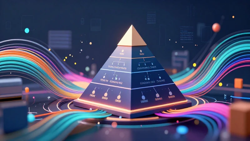 Qué son los tipos de empresa y sus características clave 4 Metáfora visual de estructura y datos abstractos