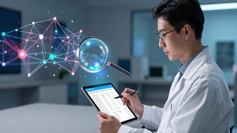 Investigador digital analiza datos con herramientas avanzadas