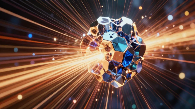 Cristal dinámico bajo tensión con vectores de fuerza vibrantes