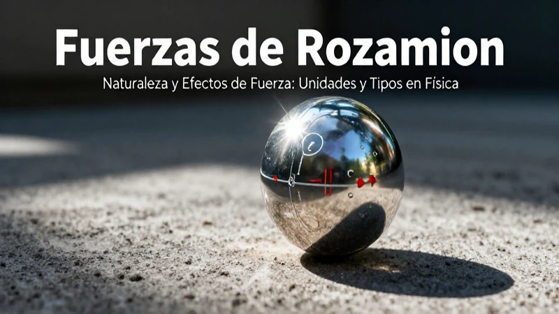 Fuerzas de fricción: tipos, propiedades y efectos