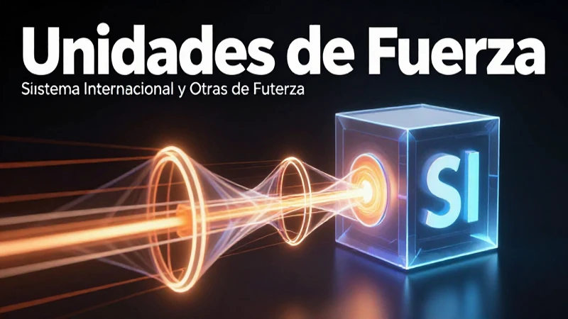 Visualización de unidades de fuerza en física