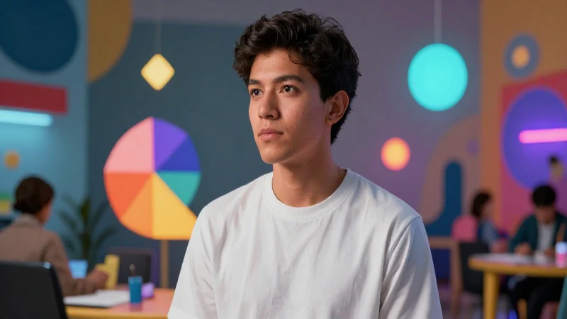 Joven mexicano moderno, identidad abstracta y minimalismo