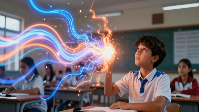 Estudiante observa energía vibrante en clase mexicana