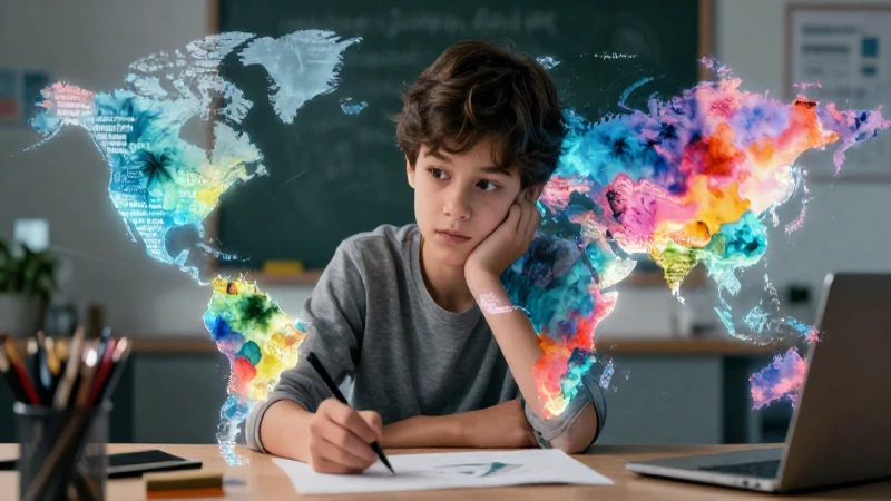 Estudiante crea paisajes con palabras y luz