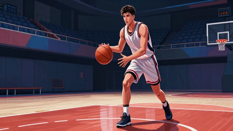 Tipos de pase en baloncesto: Domina el juego eficazmente 4 Jugador de baloncesto en acción, estilo revista moderna
