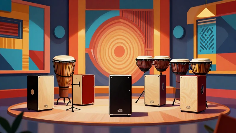 Percusión moderna en estudio educativo mexicano