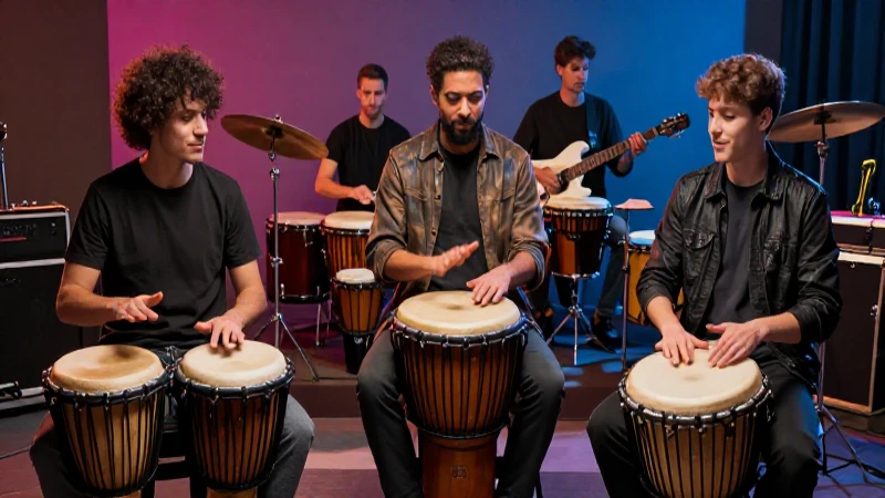 Percusión vibrante, hiperrealista y profesional