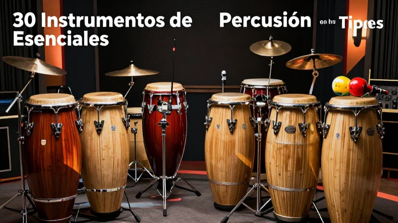 La percusión es esencial en cualquier género