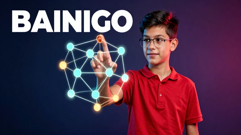 Joven estudiante interactúa con nodos educativos