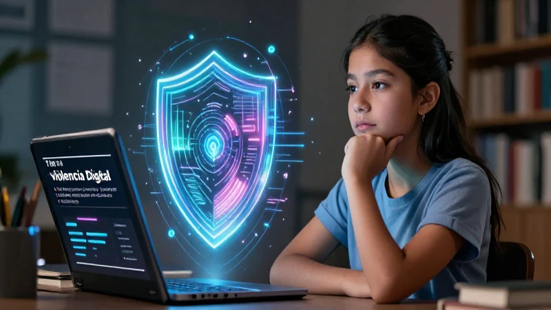 Tipos de violencia digital: Guía completa y recursos útiles 5 Ilustración sobre prevención de violencia digital