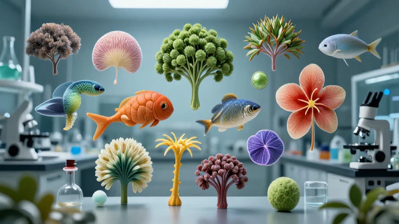 Vida detallada en laboratorios modernos y vibrantes