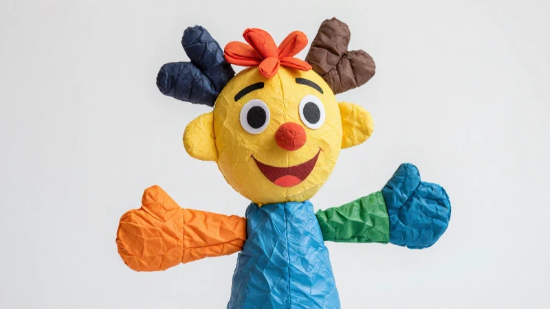 Títeres con material reciclado: crea tu propia marioneta 4 Crea un títere vibrante y personalizado con material reciclado