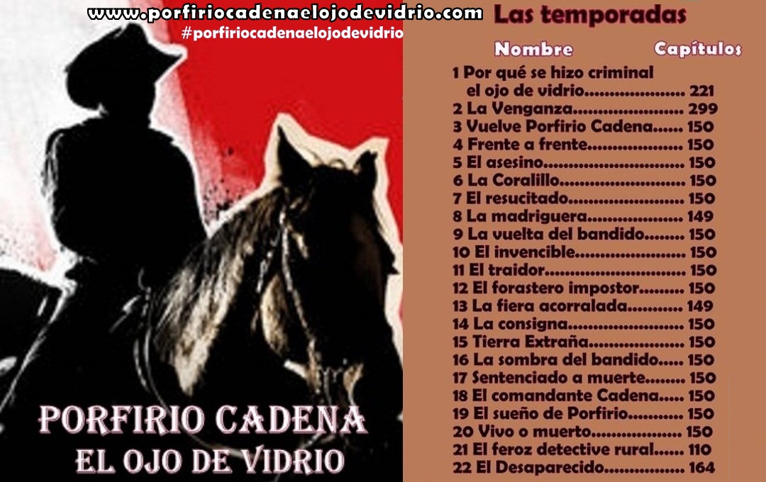 todas las series de porfirio cadena en orden cronologico