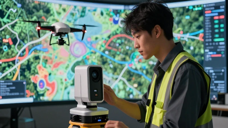 Tecnología topográfica moderna para mapeos precisos