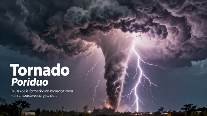 Tornado potente para estudio científico