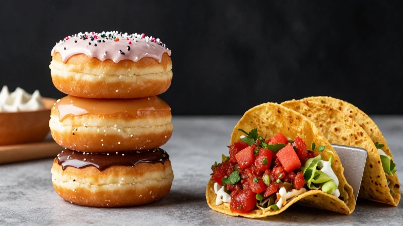 Donas y tacos: deliciosas opciones gourmet