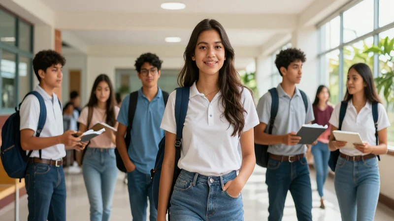 Trabajar Colaborativamente: Ventajas y Características Clave 3 Estudiantes mexicanos conectan en un entorno moderno y dinámico