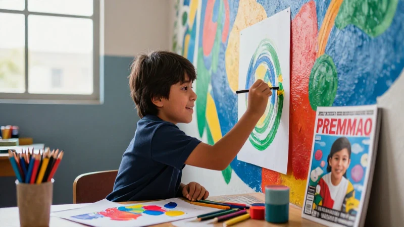 Trabajos de arte para primaria: creatividad y aprendizaje 7 Creatividad infantil plasmada en arte escolar