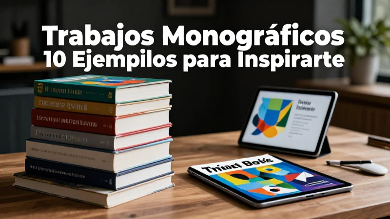 Trabajos Monográficos: 10 Ejemplos para Inspirarte 8 Ilustraciones de blogs de monografías con estética educativa moderna