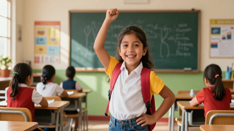 Trabalenguas: 20 Ejemplos Divertidos y 5 Cortos Fáciles 8 Estudiante alegre en moderno aula mexicana