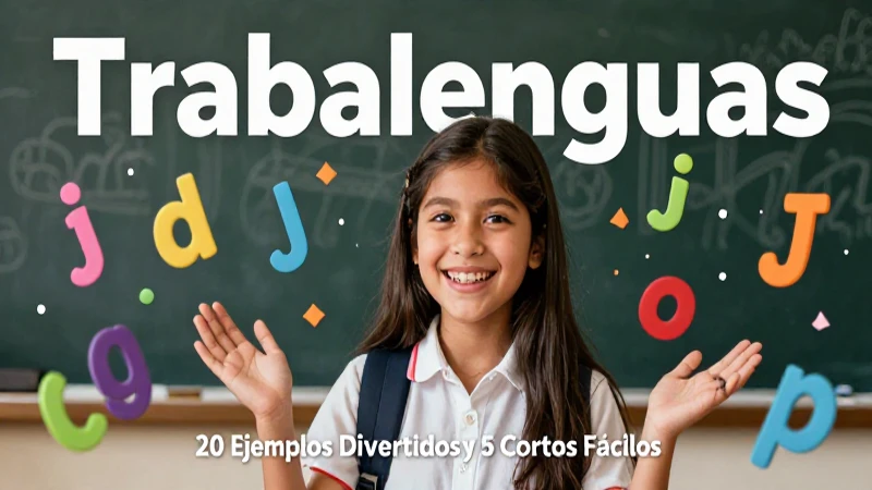 Trabalenguas: 20 Ejemplos Divertidos y 5 Cortos Fáciles 5 Colección vibrante de trabalenguas educativos