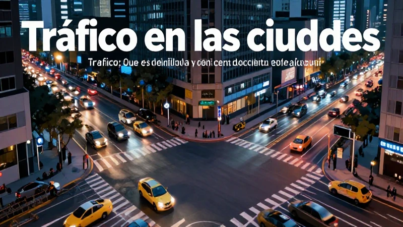 Trafico: Qué es, definición y concepto explicado aquí 4 Regulación urbana del tráfico mediante sistemas inteligentes