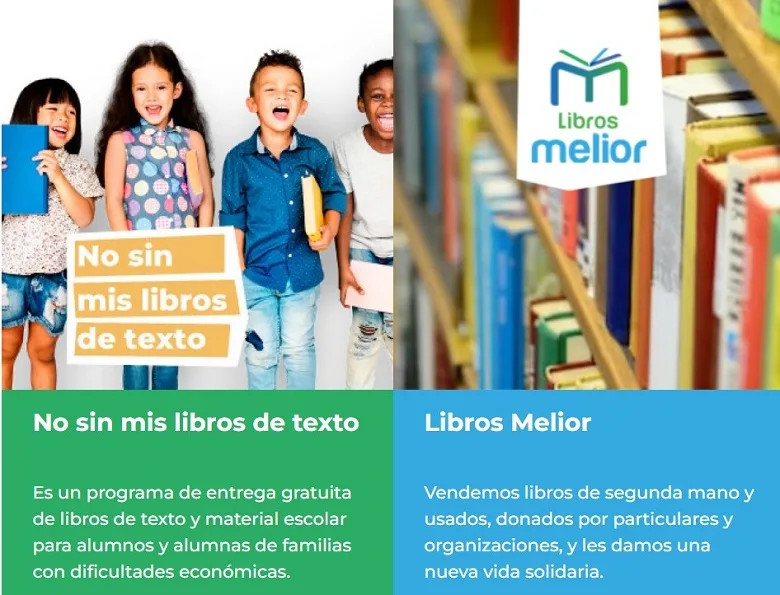 transforma vidas dona libros de texto en madrid