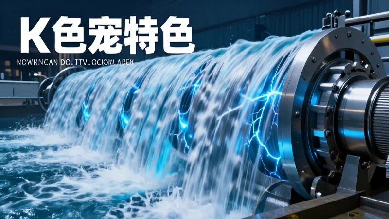 Turbina hidroeléctrica: energía azul en máxima potencia