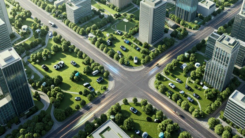 Tránsito: Definición, Concepto y su Importancia Actual 8 Ciudad inteligente y sostenible con luces vibrantes