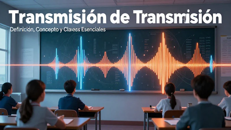 Transmisión: Definición, Concepto y Claves Esenciales 3 Flujo de luz y datos en un aula mexicana
