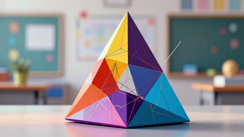 Geometría abstracta vibrante sobre fondo moderno