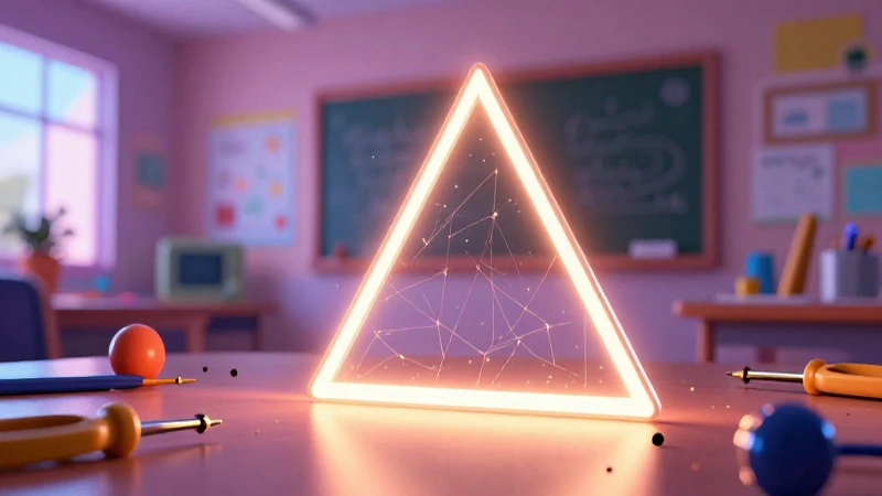 Trapecio brillante en clase con estilo profesional