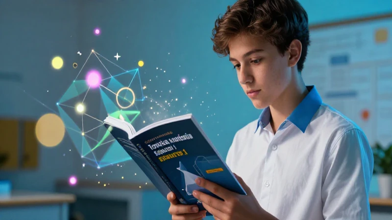 Estudiante concentrado en el aprendizaje dinámico