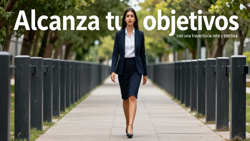 Alcanza tus objetivos con una trayectoria recta y efectiva 3 Camino claro hacia el éxito profesional