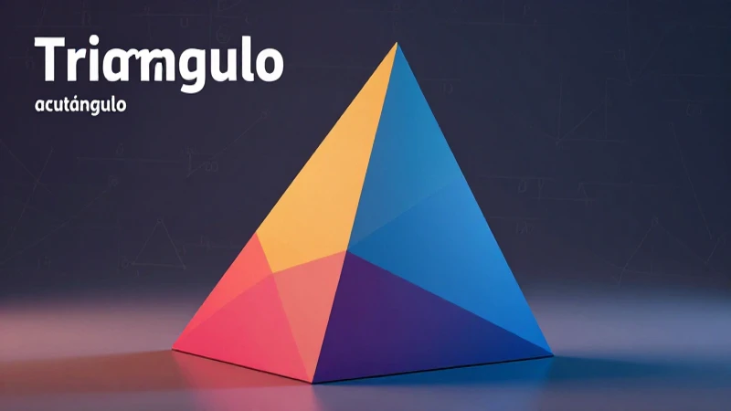 Triángulo acutángulo: definición, características y concepto 5 Geometría acutángulo: ángulos agudos, visualización moderna