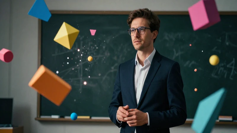 Triángulo cuadrilátero: todo sobre características y propiedades 6 Educador dinámico con formas geométricas en 8k