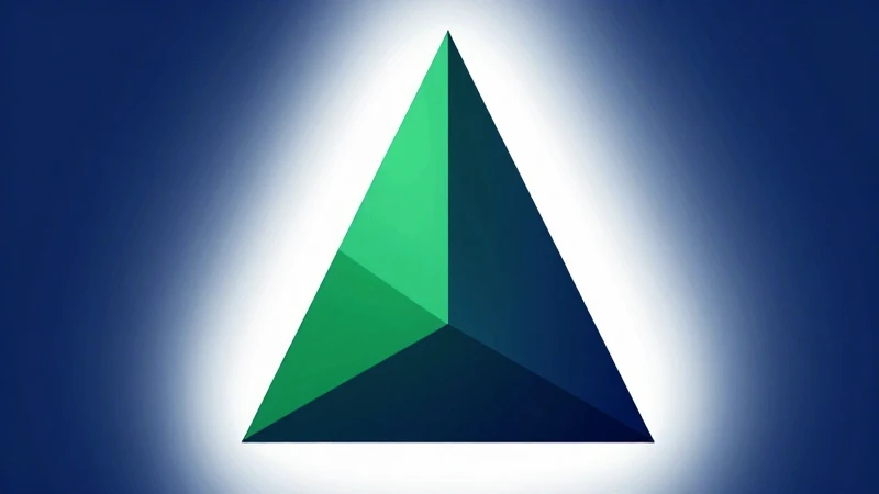Triángulo geométrico vibrante, estilo educativo moderno