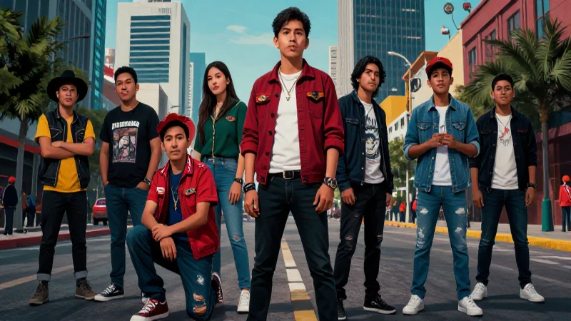 Arte hiperrealista de juventud mexicana urbana
